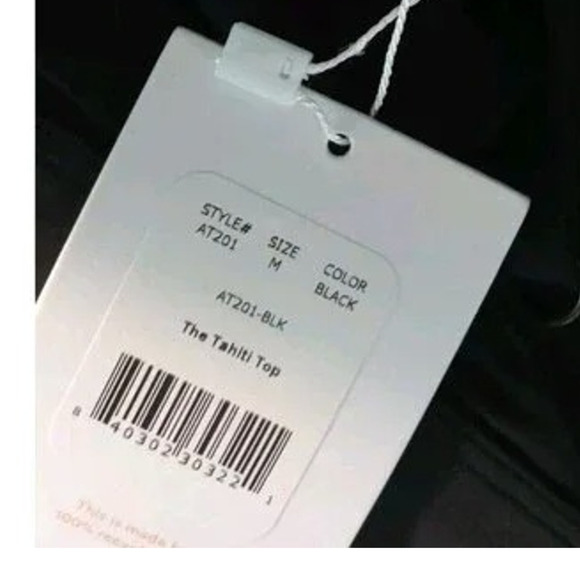 NWT Andie Swim The Tahiti Bikini Top Removable Pads Adjustable Straps M Black - Picture 6 of 15